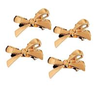 Wayfadacc 4Pcs Bows Hair Clip For Women Side Parting Nonslip Contemporary Hairpin With Different Hair Types Stylish Hair Shaping
