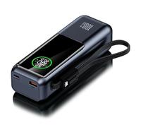 Wayfadacc Case External Battery Pack 20000mAh Includes Retractable USB C Cable Fast Charging for Multiple Gadgets