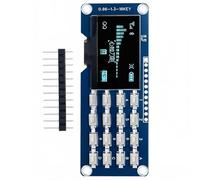 Wayfadacc Compactly Design 1.3Inch LED Display Module SH1106 4x4Matrix Keypad Enhanced User Interaction For Embedded Systems