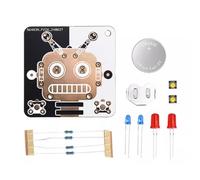 Wayfadacc Creative Robot LED Light Emitting Module Welding Training Set for Beginners to Learn Soldering Skills