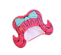 Wayfadacc Halloween Bowknot Hat Headgear Plush Wigs Head Covering for Masquerade Halloween Plush Cartoon Hat Headgear