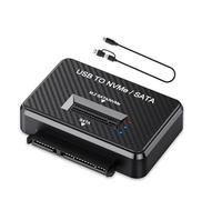 Wayfadacc Hard Disk Holder Nvme/Hard Disk Box USB Notebook External NVME Docking Station Converter Power Adapter 10Gbps Data Migration