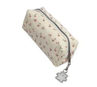 Wayfadacc Modern Blossomy Pattern Writing Tool Bag Tear Resistant Fabric Simple Face Dense Storage