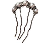 Wayfadacc Modern Hair Stick With Pearls Embellishment Multi Functional U Shape Hairpin For Casual Or Hanbiuk Styling