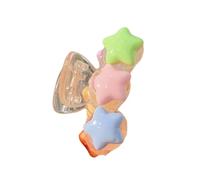 Wayfadacc Small Cartoon Star Paws Hair Claw Clip Strong Hairpin For Women Multiple Color Styling Accessory