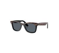 Wayfarer Square Sunglasses Havana On Black/Blue One Size