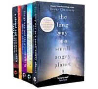 Wayfarers Series 4 Books Collection Set by Becky Chambers (The Long Way to a Small, Angry Planet, A Closed and Common Orbit, Record of a Spaceborn Few & To Be Taught, If Fortunate)
