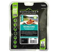 Wayfayrer Vegetable Chilli and Rice 300g Ready to Eat, Hot or Cold, Meal Pouch Recommended for Duke of Edinburgh's Award Expeditions, Camping, Hiking, Fishing and Outdoor Adventures