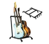 Wayfinder Collapsible Folding 3 Guitar Rack Stand for Acoustic, Electric, and Bass Guitars, Space-Saving & Convenient Storage Solution, (WF-GUITARRACK3)
