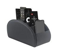 WAYIFON Remote Control Holder with 5 Pockets, Large Holder for TV, DVD, 4K Stick and Bluray Remote Controls, Remote Control Storage for Pens, L-Black