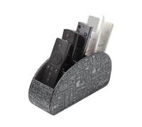WAYIFON Remote Control Holder with 5 Pockets, Modern Elegant Silver Remote Control Storage for Pens, M-Retro Silver