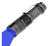 WAYLLSHINE Scalable Blue LED 3 Mode Long Range Blue Beam Blue Light Flashlight, Blue LED Flashlight Blue Flashlight Torch with Blue Light Blue LED For Night Fishing and Outdoor Activities-Black House