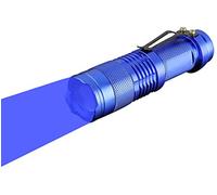 WAYLLSHINE Scalable Blue LED Flashlight, 3 Modes, Long Range Blue Beam, Night Fishing & Detection Torch