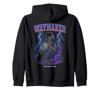 Waymaker Funny Pigeon Cringy Meme Overloaded Christian Zip Hoodie