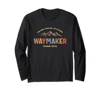 Waymaker Isaiah 42:16 Christian Quote Long Sleeve T-Shirt