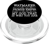 Waymaker Miracle Worker - Christian Worship Promise Keeper PopSockets PopGrip for MagSafe