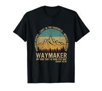 Waymaker Miracle Worker Promise Keeper Christian Vintage T-Shirt