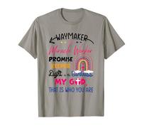 Waymaker Miracle Worker Rainbow Boho Christian for Children T-Shirt