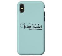 Waymaker Promise Keeper Miracle Worker Christian Faith Gifts Case for iPhone X/XS