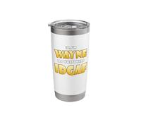 Wayne Costume IDGAF Funny Meme Halloween Costume for Waynes Stainless Steel Insulated Tumbler