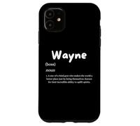 Wayne Definition Personalized Name Custom Costume For Waynes Case for iPhone 11