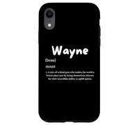 Wayne Definition Personalized Name Custom Costume For Waynes Case for iPhone XR