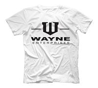 Wayne Industries Batman Inspired T-Shirt White Large
