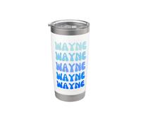 Wayne Name Minimalist Design Stainless Steel Insulated Tumbler