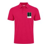 Wayne Radar Riley Golf Icon Frame Men's Polo Shirt - Hot Pink / 3XL
