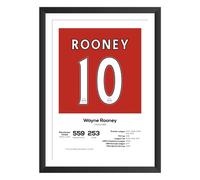 Wayne Rooney Manchester United #10 Legend Football Stats Print Poster (A4)
