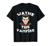 Wayne The Vampire T-Shirt Halloween Simple Costume T-Shirt