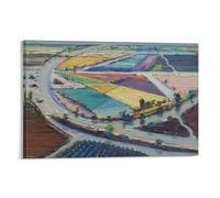 Wayne Thiebaud River Bend Farms Canvas Printing Famous Paintings, Wall Art Posters, Decorative Hanging Pictures Art Poster Canvas Painting Decor Wall Print Photo Home Modern Decorative Posters 20x30in