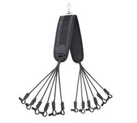 WAYNE'S DOG Canvas Bird Game Carrier, Waterfowl Dove Small Animal Game Carrier Hanger Tote Shooting Accessories (Black)