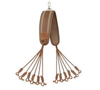 WAYNE'S DOG Canvas Bird Game Carrier, Waterfowl Dove Small Animal Game Carrier Hanger Tote Shooting Accessories (Brown)