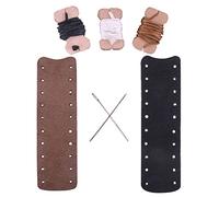 WAYNE'S DOG Leather Lever Wrap for Lever Action, Handcrafted (3.5-inch, Black/Brown-Suede Leather)
