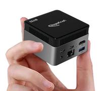 WayPonDEV BY53 Mini PC, Intel N150 CPU, 12GB LPDDR5 M.2 NVME SSD, HDMI 2.0 & USB-C DP (4K Dual Display), Wi-Fi 5/BT 5.0, Compact Desktop Computer for Office, Home Office and Entertainment (12+0GB)
