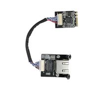 WayPonDEV M.2 A E Key to 2.5 Gigabit Ethernet Module, i225 i226 2.5G Ethernet Server NIC, 10/100/1000/25000 Mbps RJ45 LAN, Multi-Gigabit M.2 Network Card (i226 M.2 E Key, 15 cm)