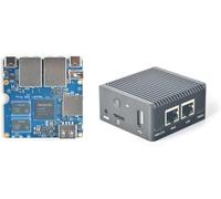 WayPonDEV Nanopi R2S Plus Wireless WiFi Computer Router OpenWRT, RK3328 Soc DDR4 1GB RAM 32GB eMMC, for Smart Home Office Gateway, Support Debian Ubuntu