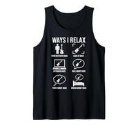 Ways I Relax Bass Guitar Player Bassist Musician Design Tank Top