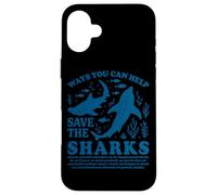 Ways You Can Help Save The Sharks Case for iPhone 16 Plus