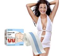 Waysad Breast Lift Tape - White, Silicone, Polyester, Breast Tape, 5 cm x 3.8 cm, A-E Cup, Heavy Breast, Chest Lift, Breast Petal