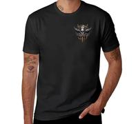 WAYSDA Baldur's Gate 3 - Custom Logo T-Shirt Custom t Shirt Sublime t Shirt Sweat shirtsmen 1 Black S
