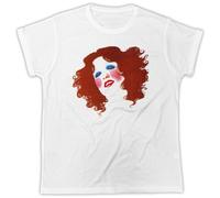 WAYSDA Cool Bette Midler Divine Miss M Retro Summer Short Sleeve T-Shirt White XXL