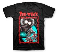 WAYSDA Pee Wee's Big Adventures T-Shirt Pee-Wee Herman Shirt Paul Reubens Shirt Black XL