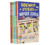 Wayside School Series by Louis Sachar 4 Books Set (Sideways Stories From Wayside School, Wayside School Is Falling Down, Wayside School Gets a Little Stranger & School Beneath the Cloud of Doom)
