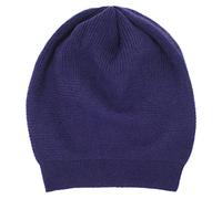 WaySoft 100% Cashmere Beanie for Women in a Gift Box, Oversized Women Beanie Hat - Blue - One Size