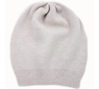WaySoft 100% Cashmere Beanie for Women in a Gift Box, Oversized Women Beanie Hat, Cool Gray, One Size