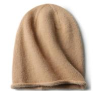 WaySoft Women's 100% Cashmere Slouchy Beanie Design in Elegant Gift Box - Multiple Chic Colors, Tan, One Size