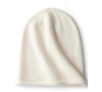 WaySoft Women's 100% Cashmere Slouchy Beanie Design in Elegant Gift Box - Multiple Chic Colors, White, One Size