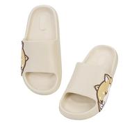 Waysoland Women Men Beach Slippers Summer Slide Sandals,EVA Open Toe Soft Slippers,Bathroom Pool Shower Anti-Slip Shoes Flip Flops for Indoor & Outdoor(white,9.5/10 UK)